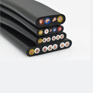 Cable plano de goma flexible